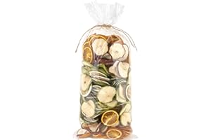 ANDALUCA Natural Vase & Bowl Fillers | Dried Orange, Apple & Citrus Slices| Home Decor (Fruit Slices)