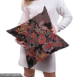 Ambesonne Flower Fabric by The Yard, Flowers of
