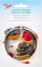 Tala Stainless Steel Pastry Cutters Set of 3 Small Medium Large Round view 5