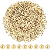 PH PandaHall 1830pcs 18K Gold Mini Seed Beads 2mm Seamless Smooth Long-Lasting Waist Metal Brass for Bikini Belly Chain Layered Bracelet Satellite Jewelry Making