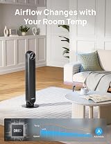 Dreo 20dB Silent Tower Fan 28 ft/s Remote 90° Oscillation 8 Speeds view 4