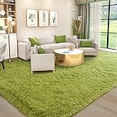Kelarea Area Rug for Living Room, 6x9 Non-Slip Green Rug Fluffy Soft Shag Rugs, Fuzzy Shaggy Plush Carpet for Bedroom, Nursery Rooms, Home Dorm