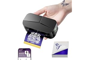TATTMUSE TP32 Tattoo Stencil Printer for Beginners, Mini Temporary Tattoo Maker with 30 Pcs Transfer Paper, Bluetooth Tattoo Printer Compatible with Phone & Tablet, Tattoo Machine Kit for Professional