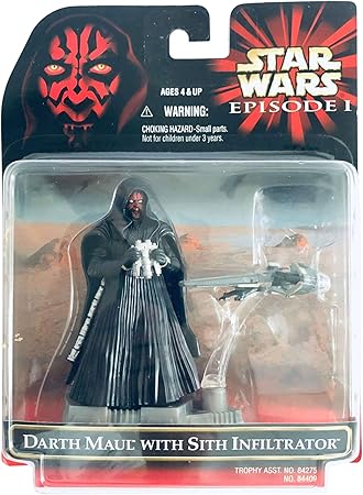 Amazon スターウォーズ エピソード1 フィギュア トロフィービークル ダース モール With シス インフィルトレーター フィギュア ドール 通販