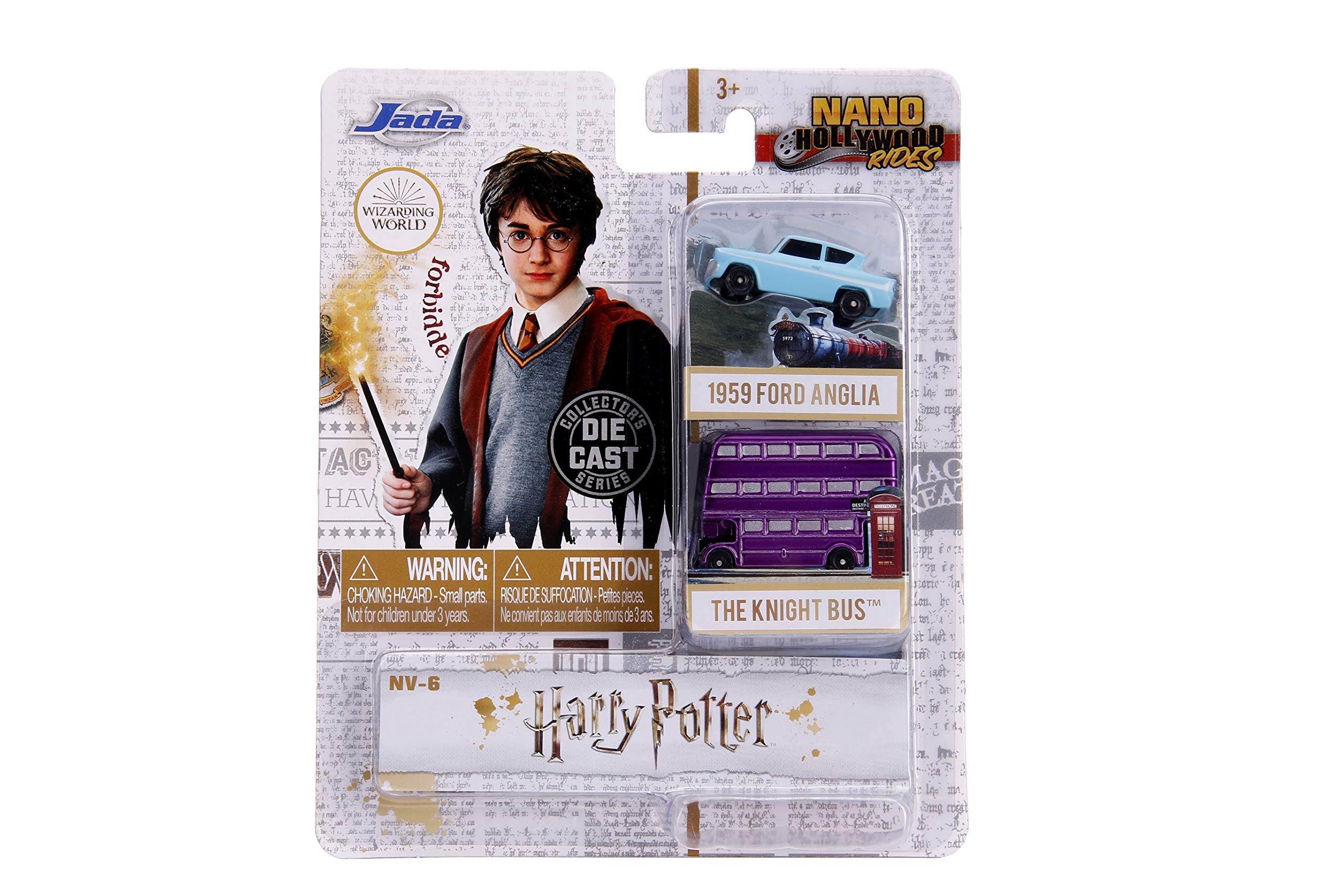 Jada 31719 Hollywood Rides Harry Potter NANO 2 Vehicle Set