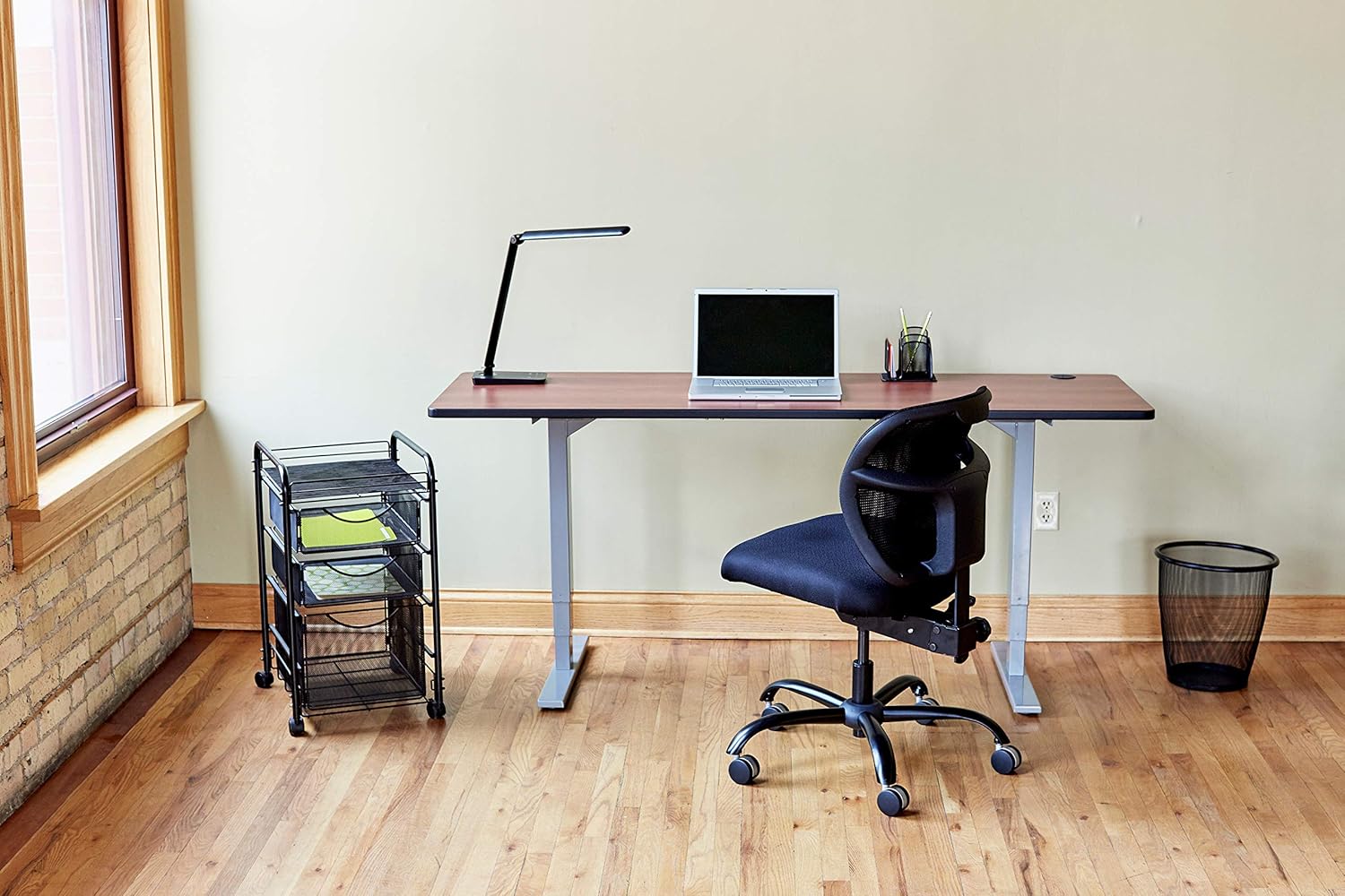 Safco Products Onyx Mesh 1 File Drawer and 2 Small Drawers Rolling File Cart 5213BL, Black Powder Coat Finish, Durable Steel Mesh Construction, Swivel Wheels For Mobility : Vertical File Cabinets : Office Products