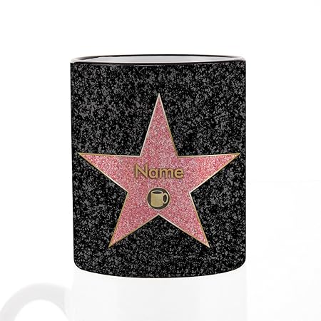 Herz & Heim® Kaffee Becher - Walk of Fame - mit Ihrem gewünschten Namen