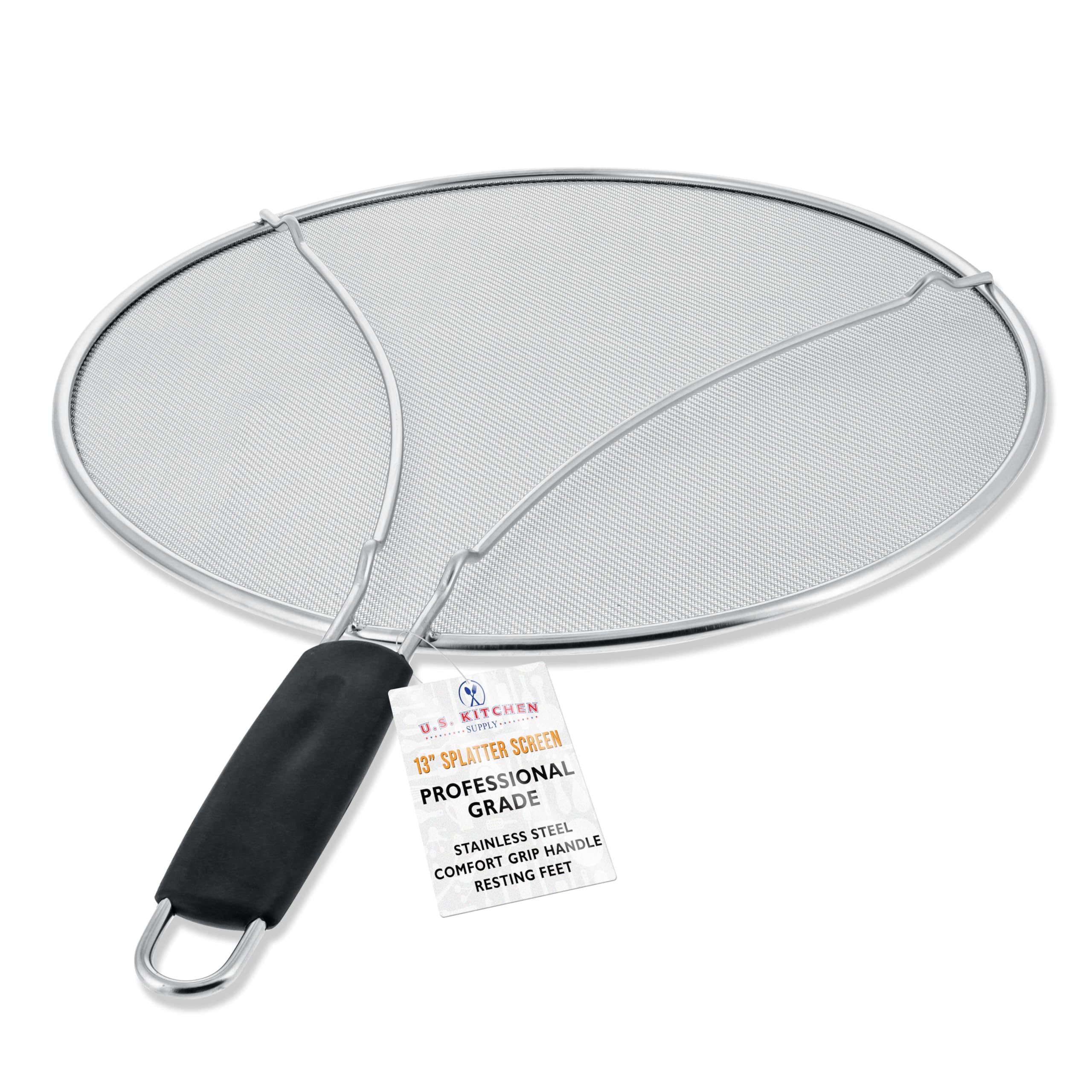U.S. Kitchen Supply Stainless Steel Splatter Guard