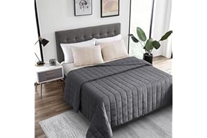 HOMESMART PRODUCTS HomeSmart King Size Weighted Blanket 20 lbs, Weighted Blanket for Adults, Fits Standard and California King Beds, 104x92, Grey