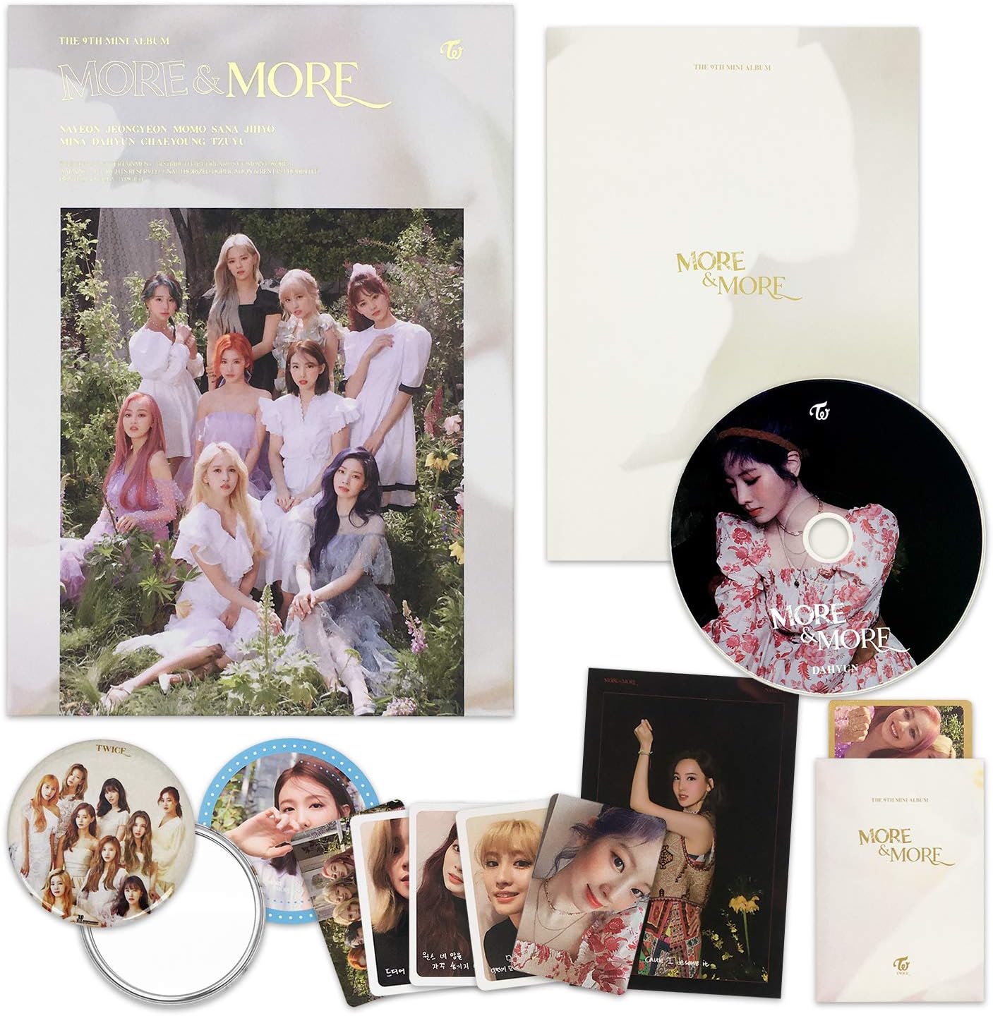 Twice 9th Mini Album More More C Ver Cd Photobook Postcard Coaster Card Photocard Official Photocard Set Official Poster Free Gift K Pop Sealed Twice