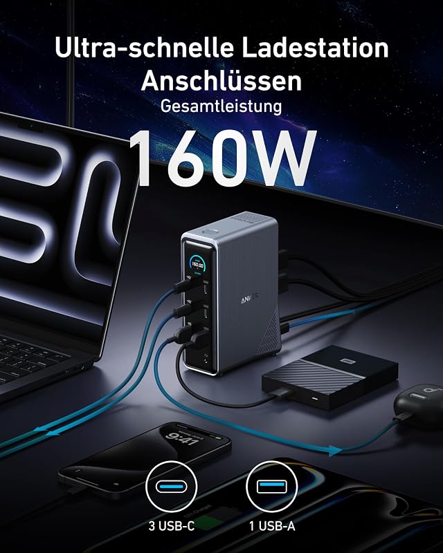 Prime Dockingstation, 14-Port mit 160W Max