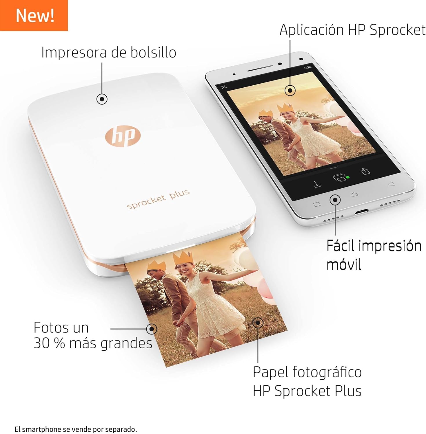 papel compatible hp sprocket plus