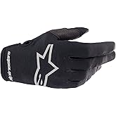 Alpinestars 3561823-1419-S: Radar Gloves Black/Brushed Silver Sm