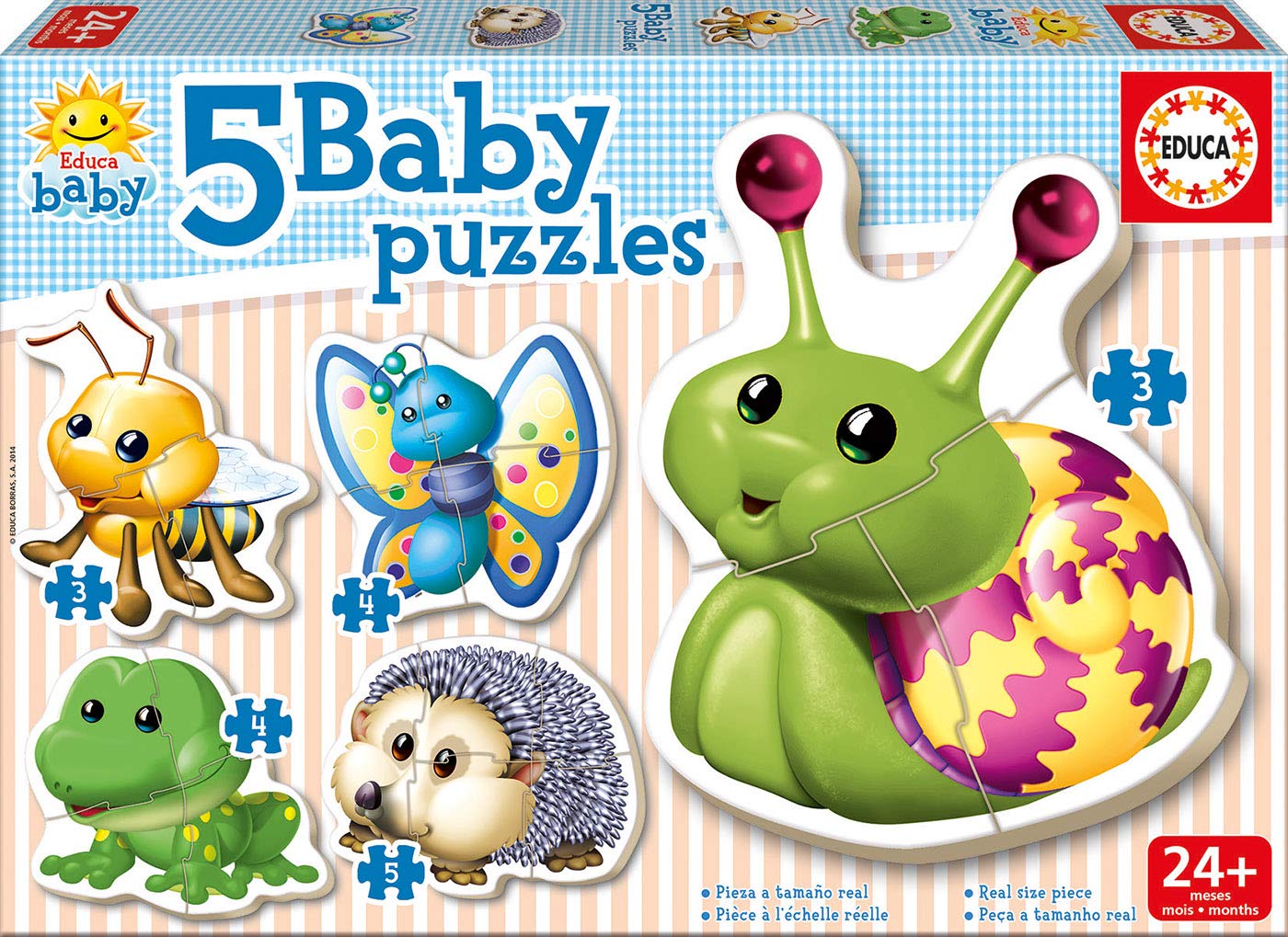 5 baby puzzles educa