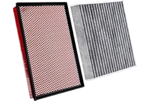 RVgolf Engine+Cabin Air Filters Fit for RAM 1500 2016-2018 (3.6L V6/5.7L V8), RAM 2500 2016-2018 (5.7L V8) Engine Air Filter Replacement Cabin Air Filter Accessories# CF11671 CA9401