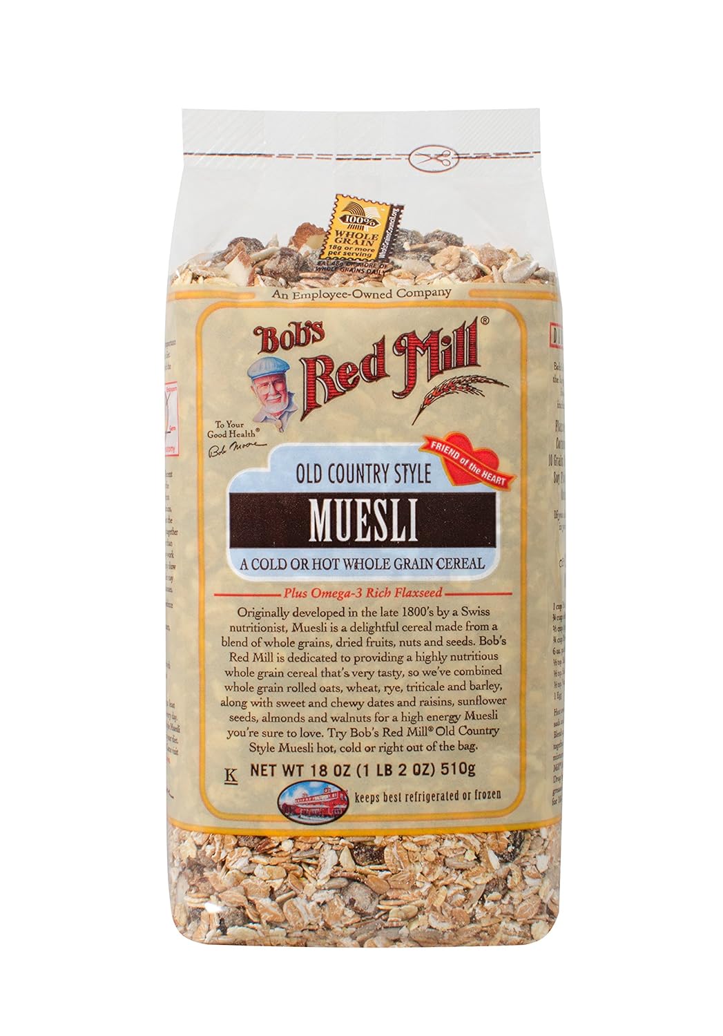 bob's red mill muesli nutrition facts