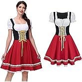 Regenboog Women Oktoberfest Costume,Bavarian Dirndl Dress Women,Beer Maid Outfit