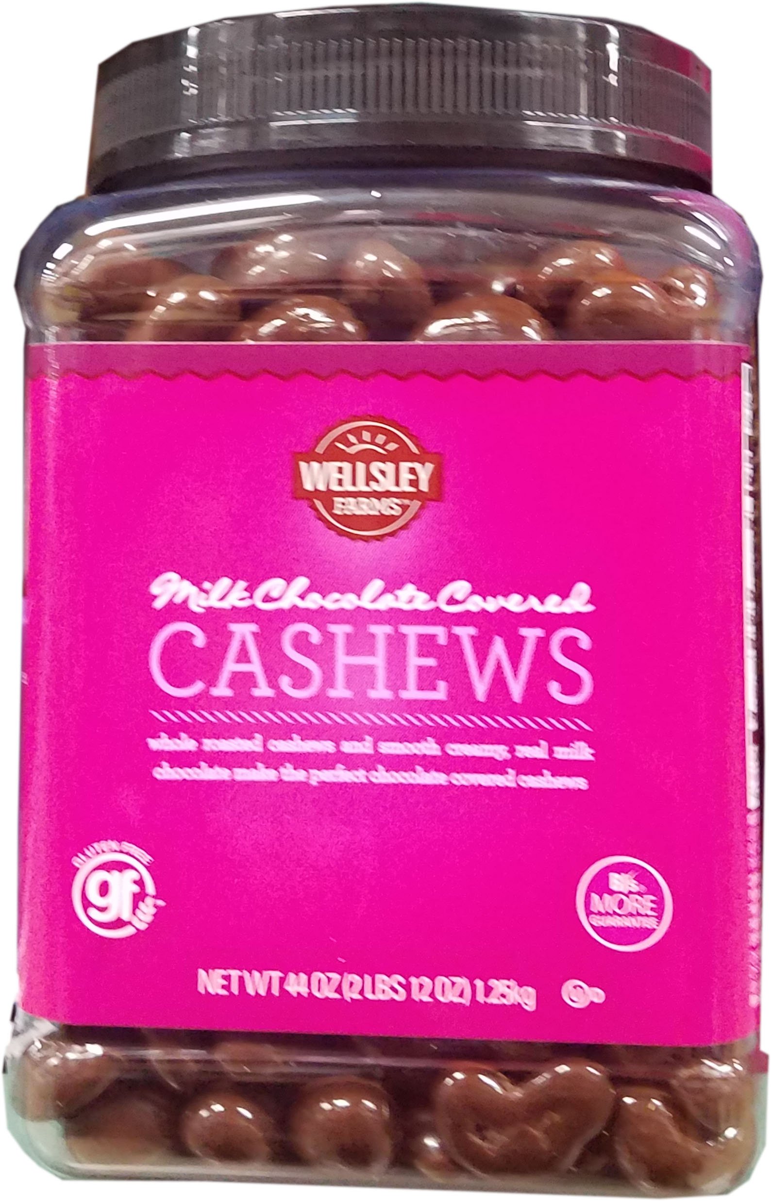Wellsley Farms Milk Chocolate Covered Cashews, 44 Oz- Buy Online in