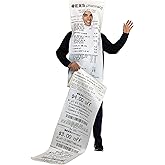 Rasta Imposta EXS-ively Long Pharmacy Receipt Costume Sale Slip Coupons Dress Up Cosplay Halloween Costumes, Adult One Size