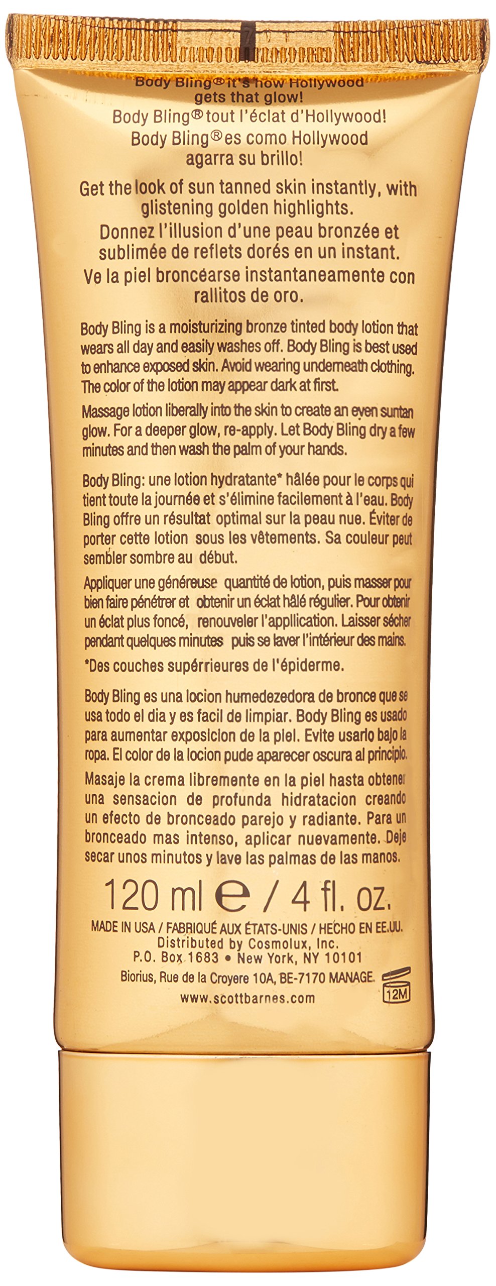 Scott Barnes Body Bling Bronzer Original 4 0 Fl Oz Buy