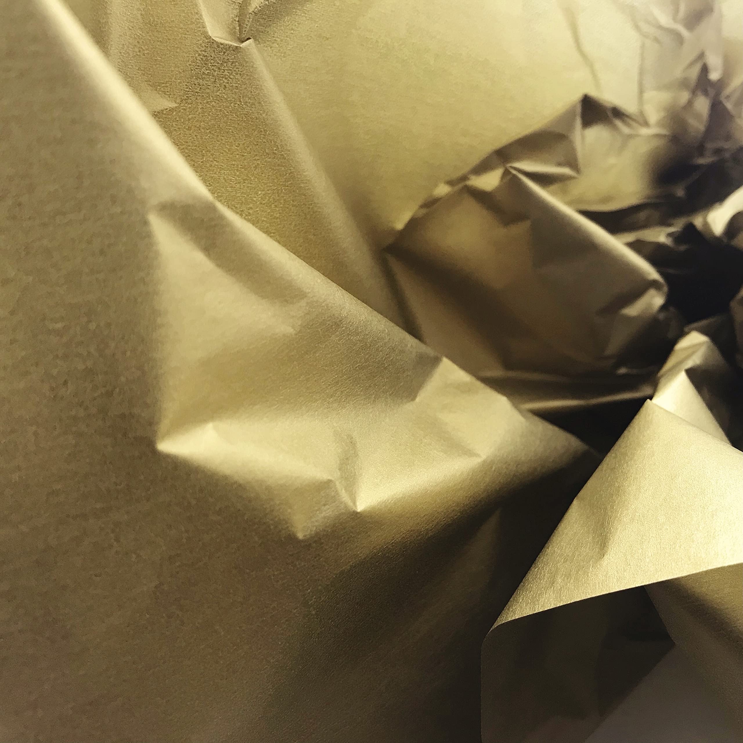 InsideMyNest Metallic Gold Double Sided Tissue Paper Sheets Gift Wrap 30x20” 750x500mm (20)