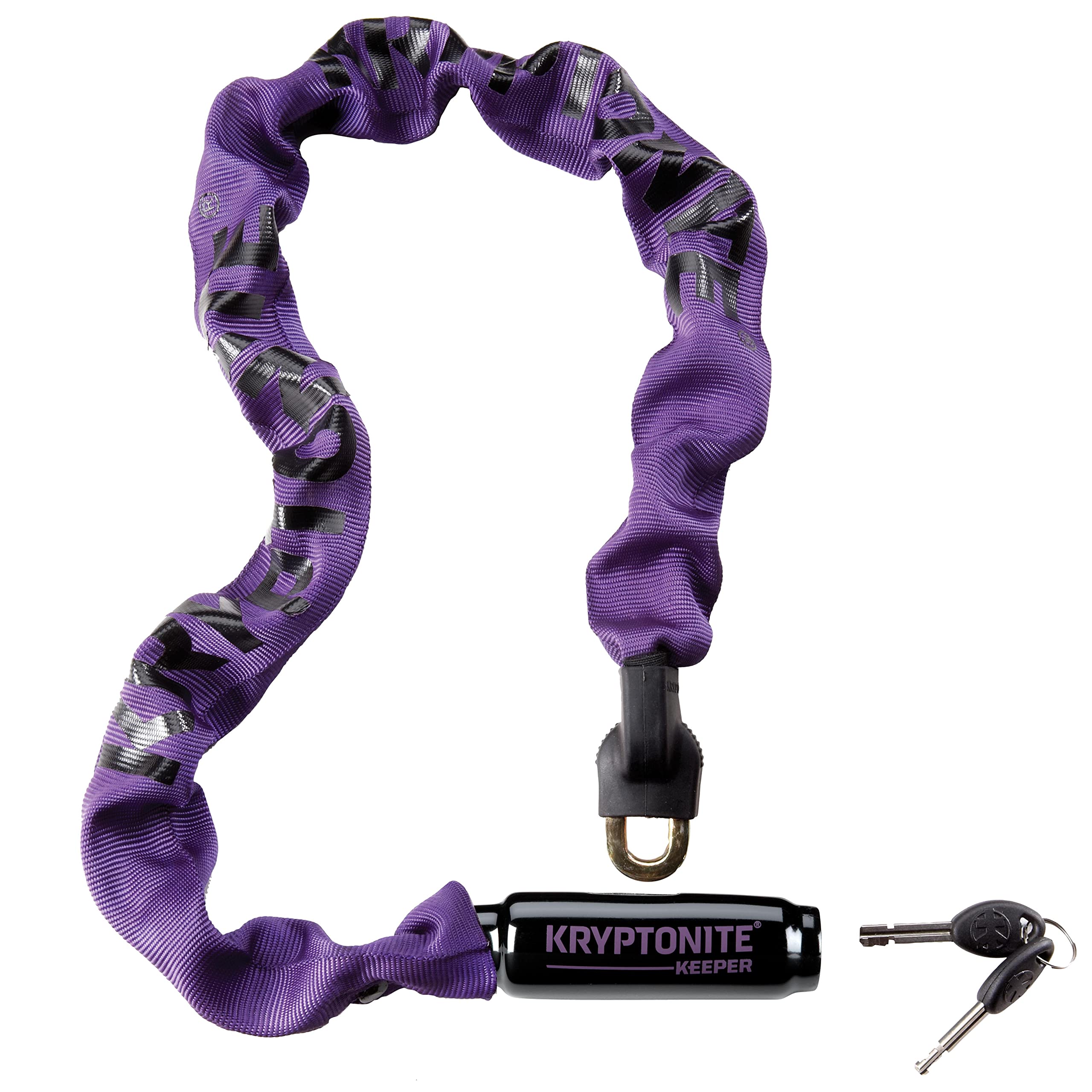 Kryptonite Keeper 785 Bike Chain Lock, 2.8 Feet Long Heavy Duty Anti-Theft Bicycle Chain Lock with Keys for Bike, Motorcycle, Scooter, Bicycle, Door, Gate, Fence