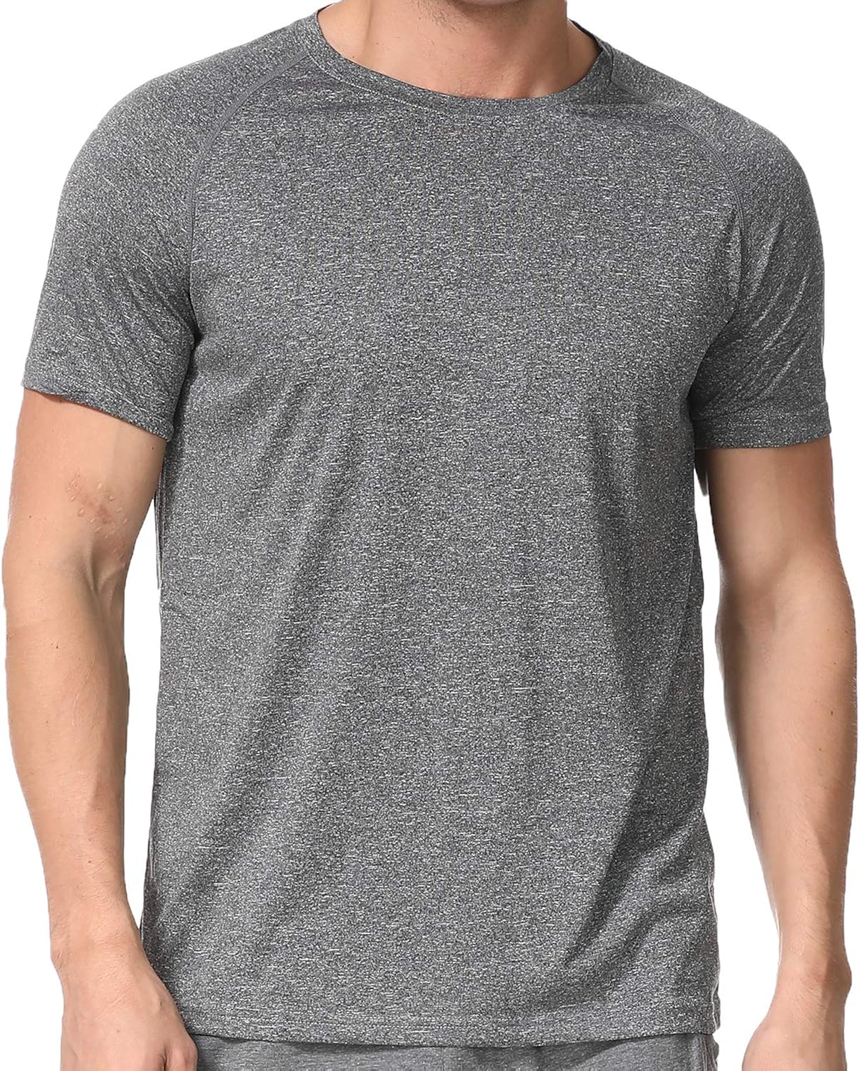 Men's Dry Fit Athletic T-Shirts, Short Sleeve Crew Neck Workout Tees at  Men’s Clothing store