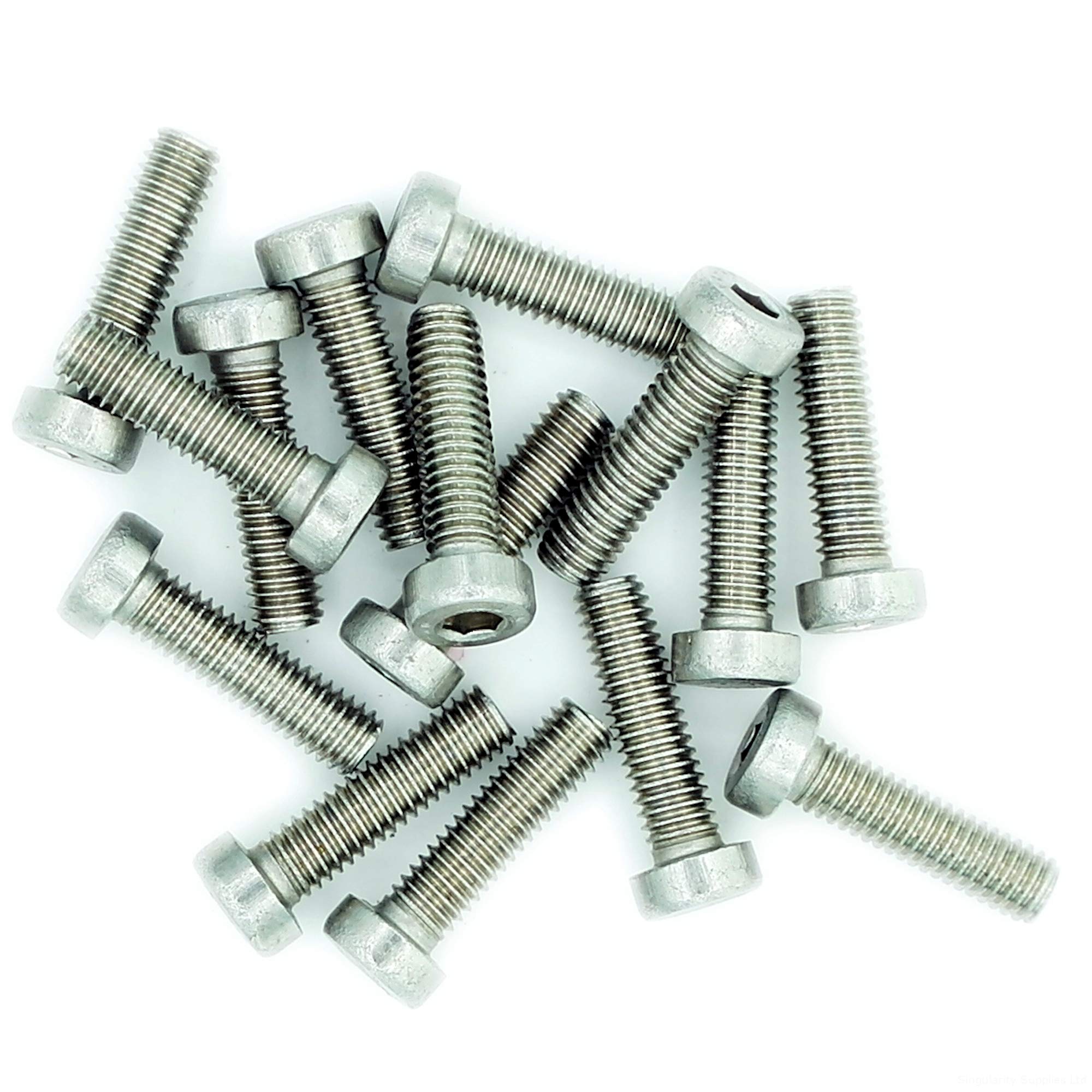 M3 (3mm x 30mm) Hex Socket Cap Screw (Bolt) (Low Head) - Stainless Steel (A2) (Pack of 20)