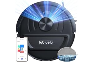Lubluelu Robot Vacuum and Mop 5500Pa, L20 Robot Vacuum Cleaner, LiDAR Navigation, Smart Mapping, 30 No-go Zones,WiFi/App/Alexa, 3 in 1 Robotic Vacuum for Pet Hair,Hard Floor,Carpet, Black
