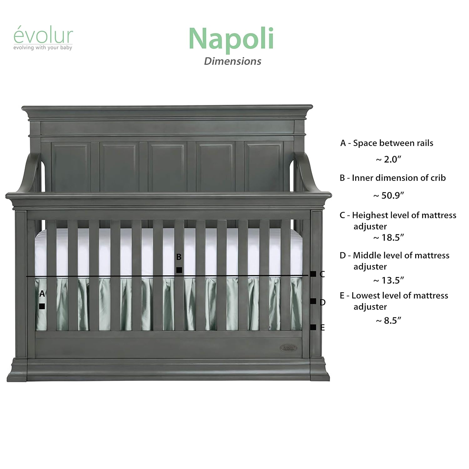 evolur napoli crib