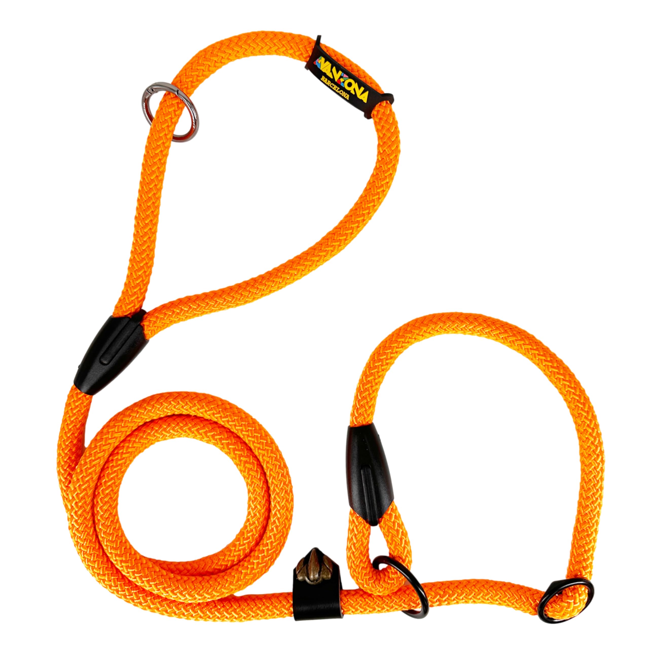 Dog Slip Lead with Stopper for Training. 160M. Orange — image 1