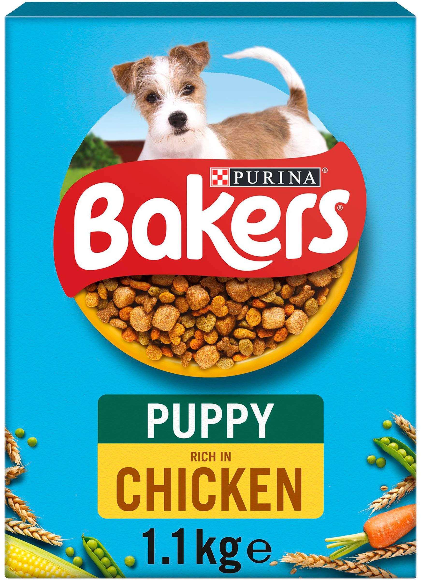 Bakers Puppy Dry Dog Food Chicken and Veg 1.1kg