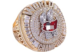 Hdnakit NATIONAL FOOTBALL CHAMPIONSHIP RING 2020 Tampa Bay WITH WOOD BOX GIFT FOR CHRISTMAS AND BIRTHDAY
