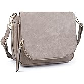 Crossbody Bags for Women Small Pu Leather Over the Shoulder Purses and Flap Cross Body Handbags with Multi Pockets