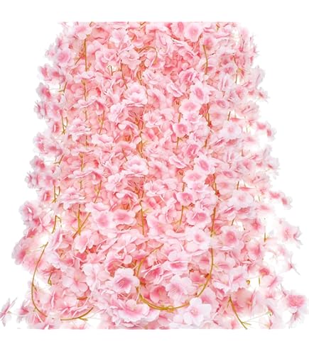 Amazon.com: Nuenen 16 Pack 94.4ft Artificial Cherry Blossom Vines
