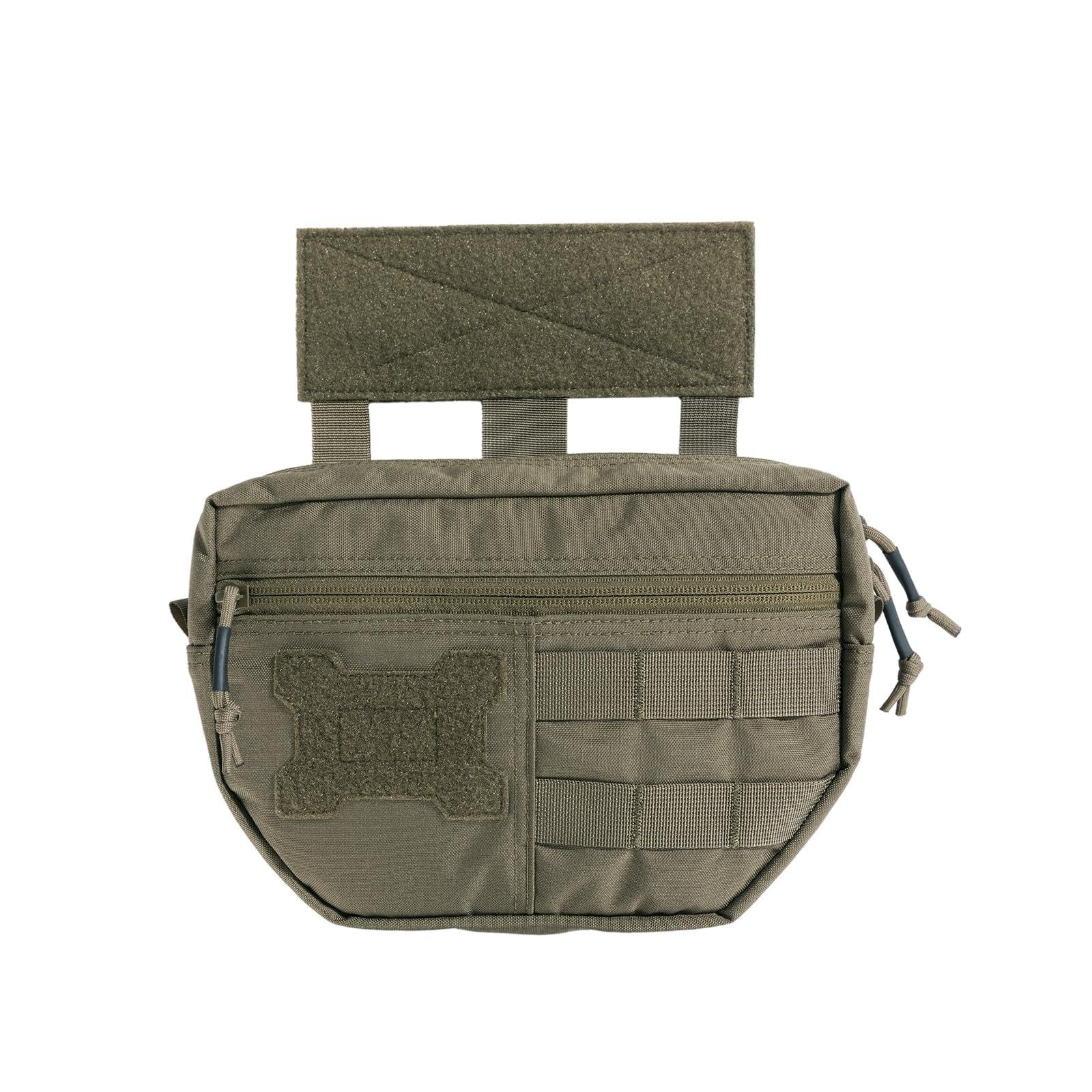 EXCELLENT ELITE SPANKER MOLLE Drop Dump Pouch Admin Pouch Tactical Utility Nylon Pack Tools Pocket(Ranger Green)