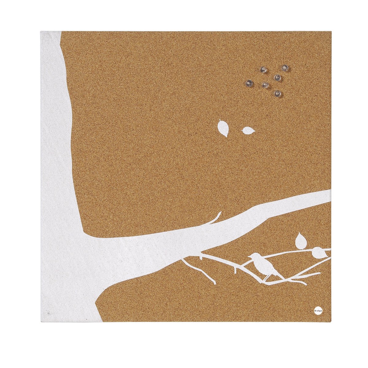 Swallow SF751268397 Bi-Office Cork Notice Board 40 x 40 cm Natural