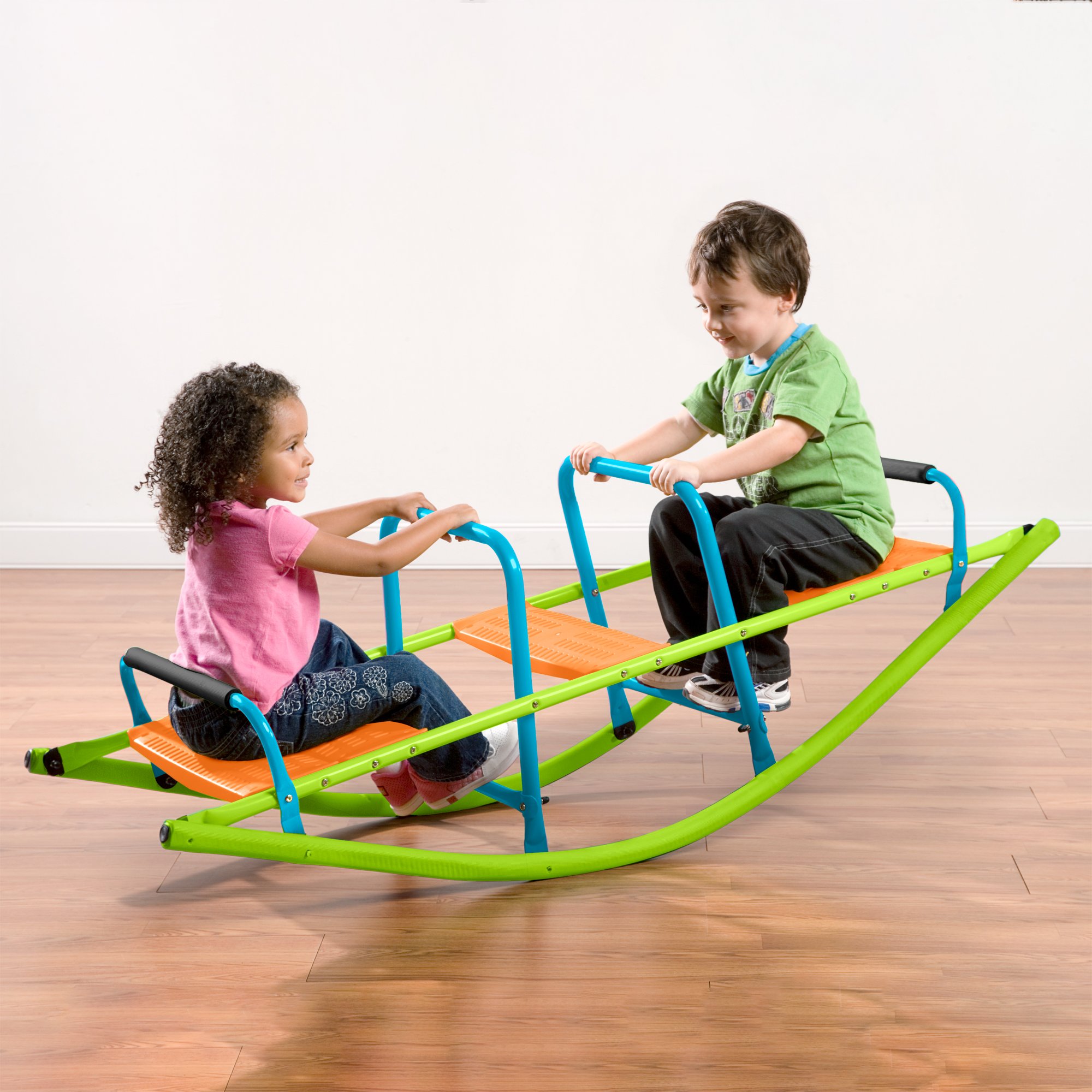 Pure Fun Rocker Kids Seesaw, Indoor or Outdoor, Ages 3 to 7, Multi