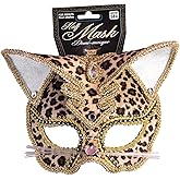 Rubies Deluxe Leopard Fancy Eyemask for Adults, Unisex No Size
