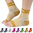 BLITZU Compression Socks for Plantar Fasciitis, Achilles Tendonitis Relief. Ankle Compression Sleeve for Heel Spurs, Foot Swelling, Fatigue & Sprain. Arch Support Brace for Sports, Gym Nude S-M