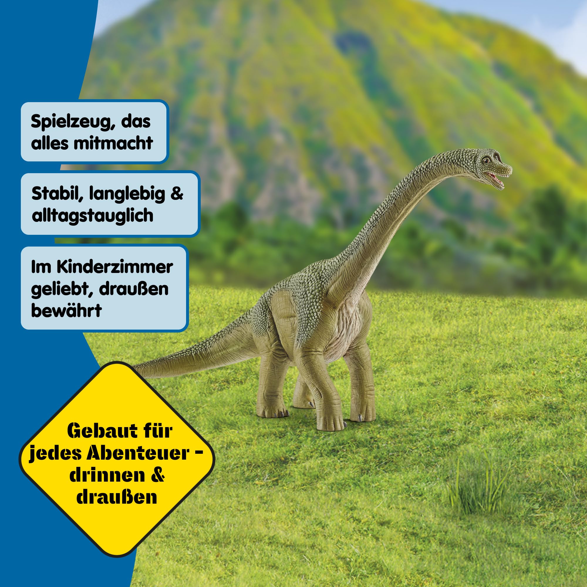 SCHLEICH Dinosaurs | Brachiosaurus 14581 | detailgetreuer Dino | Dino Spielzeug zum Sammeln | tolles Geschenk für Mädchen und Jungen Dinosaurier Spielzeug ab 3 Jahre | 30 x 12 x 19 cm 6