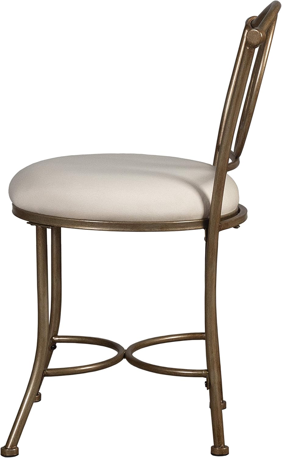 Hillsdale Emerson Metal Vanity Stool, Golden Bronze: Furniture & Decor