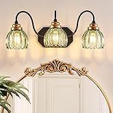 CmnVmn Vintage Bathroom Vanity Light, Bathroom Lighting Fixtures Over Mirror, Mid Century Style Farmhouse Light Fixtures with
