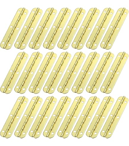Buy Juland 50 Pieces Mini Pure Copper Hinges Retro Hinges With 200 Pieces Replacement Screws For Wooden Box Jewelry Chest Box Cabinet DIY Accessories (13 X 12mm/0.51 X 0.47inch) – Bronze Online