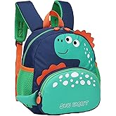 SUN EIGHT Toddler Backpack for Girls Kids Backpack Cute 3D Cartoon School Bag for Baby Boy Girls 1-5 Years Baby Backpack (Dinosaur)