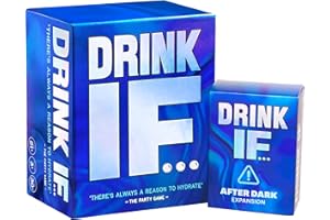 DYCE DRINK IF... Adult Drinking Party Game + After Dark Expansion Set - 800 Questions to get You Buzzed & Drunk - Ice Breakers Cards, White Elephant Gifts, Christmas Stocking Stuffers & Board Games Night
