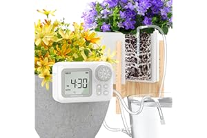 [2025 Upgraded] Automatic Drip Irrigation Kit, 15 Potted Indoor Houseplants Support, Indoor Automatic Watering System for Pla