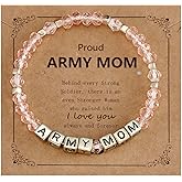 Kivosliviz Army Mom Gifts for Women Bracelet Military Birthday Mothers Day Proud Army Mom Jewelry