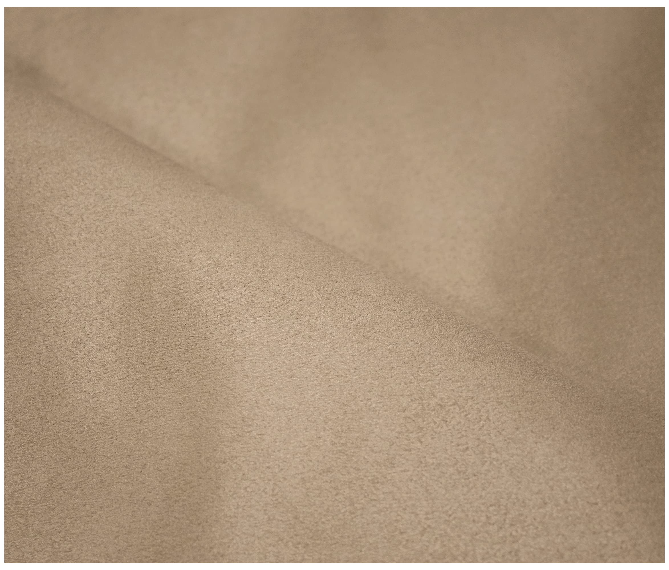 Faux Suede Soft Touch Leatherette Upholstery Fabric for Furnishings Cushions Curtain (100 x 150cm (1 Metre), Stone)
