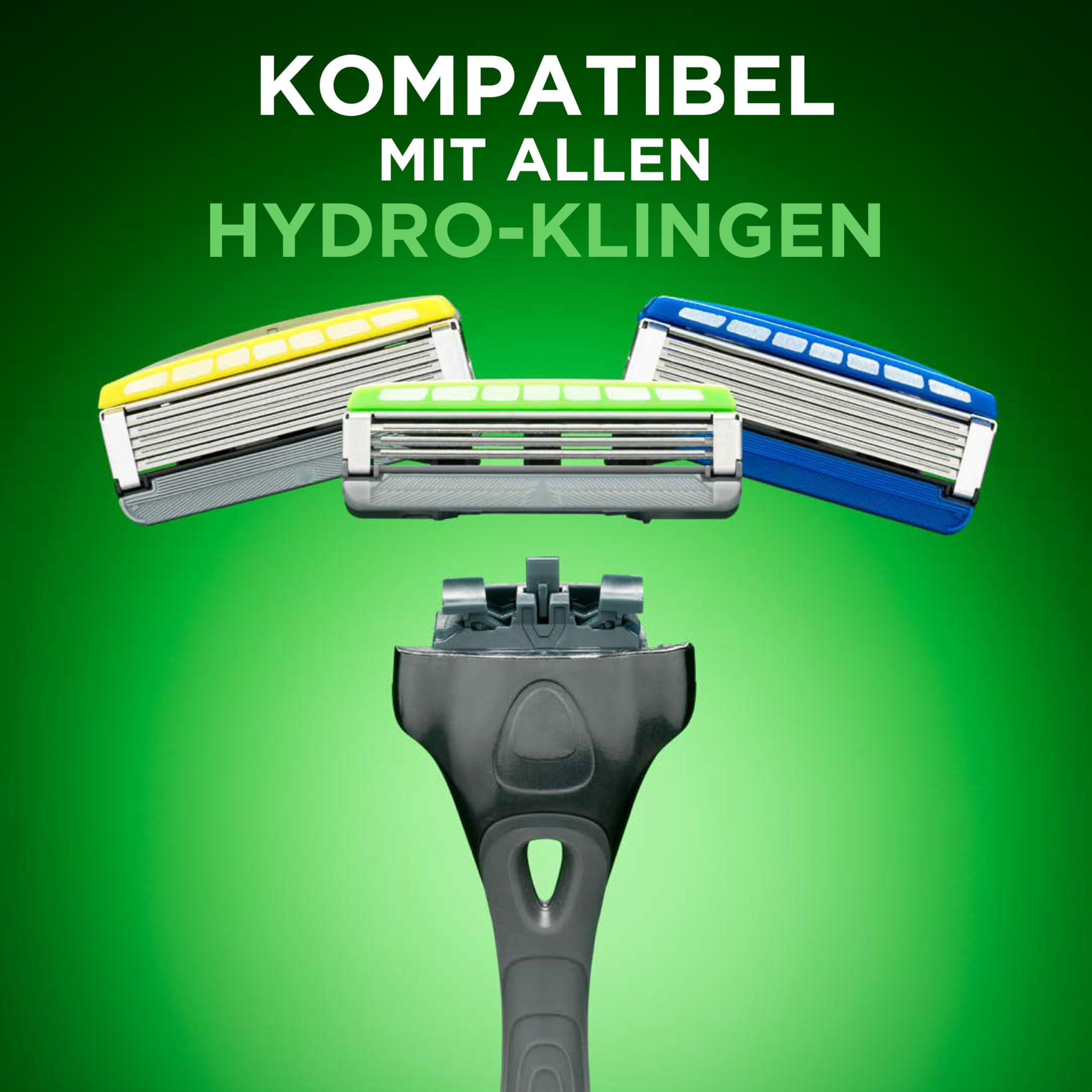 Wilkinson Sword - Hydro 3 Rasierer für Männer, 4 Ersatzklingen, Feuchtigkeitsspendende Gel-Pools 6
